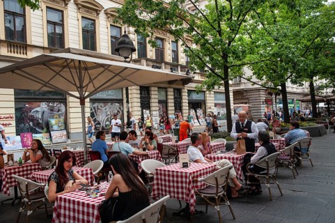 Belgrade, Serbia. May 27th 2019 Belgrade Cafe Culture in the Serbian Capital