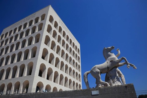 Palazzo della Civilta Italiana, Palace of Italian Civilisation, also Palazzo della Civilta del