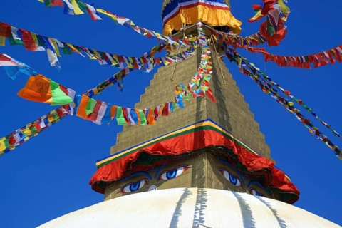 Nepal, Himalayas, Kathmandu, Bodnath Stupa, Buddha Stupa, Bodnath, Kathmandu, Nepal