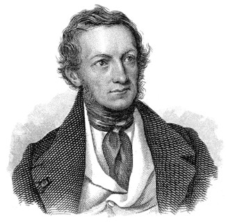 Portait of Johann Ludwig Deinhardstein, 1794 - 1859, an Austrian writer, Portrait von Johann Ludwig