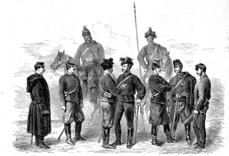 The New Uniforms of the Officers of the Cavalry of the Army of Austria in 1869, Historical,