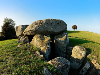 The Sprove dolmen, Sprove, Møn Island, Denmark