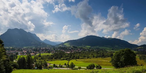 Parish church of St Nicholas in Pfronten, Upper Bavaria, Bavaria, Germany