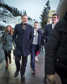 Christian Lindner (FDP), Federal Minister of Finance, pictured during his participation in the