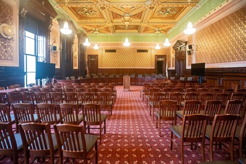 Springfield, Illinois, The old Supreme Court chamber in the Illinois state capitol building. The