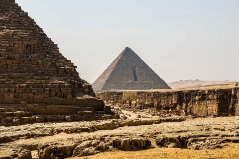 Giza Pyramids, UNESCO World Heritage Site, Giza, Cairo, Egypt