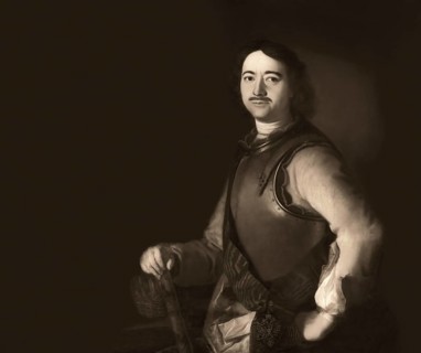 Portrait of Peter the Great, Peter I or Pyotr Alexeyevich Romanov, 1672-1725, Emperor of the