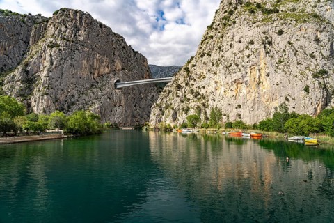 The River Cetina and the Cetina Gorge near Omis, Croatia