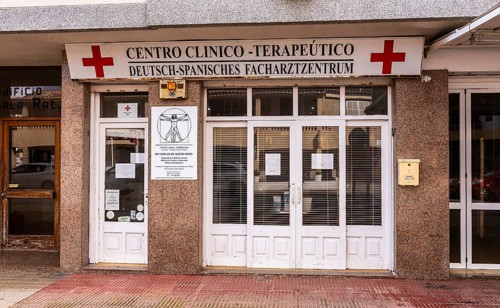 German Spanish medical centre, pre-season in Cala Rajada, Balearic Islands, Majorca, Spain