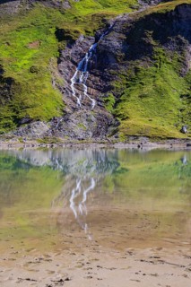 Nassfeld waterfall close to the Kaiser Franz-Josef Höhe on the Grossglockner High Alpine Road