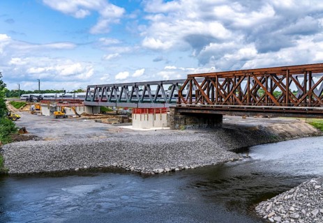 Reconstruction, extension of the Emmerich-Oberhausen railway line, three tracks, including 47 new