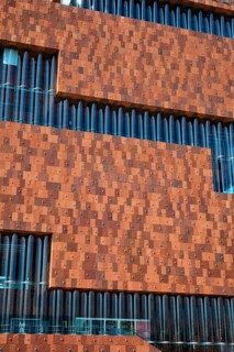 ANTWERP, BELGIUM, MAY 26, 2018: Museum aan de Stroom MAS is a museum located along the river