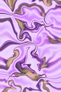 Mesmerizing abstract design featuring fluid marble patterns in shades of purple and green. Perfect
