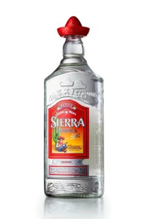 MINSK, BELARUS, OCTOBER 3, 2016: Bottle of Tequila Sierra Silver isolated on white background.