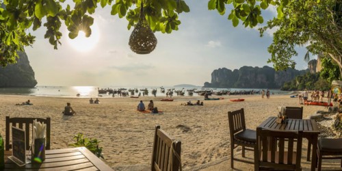 Evening mood at Railay beach, beach, nature, natural beach, beach life, beach bar, beach bar,