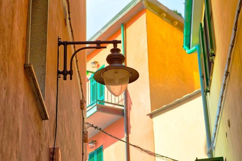 Manarola scenic colorful streets