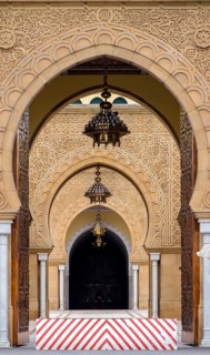 Entrance gate to the Royal Palace El Mechouar Essaid, Rabat, Morocco