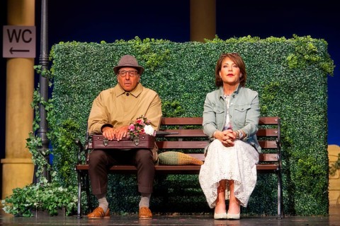 Janina Hartwig, Caroline Beil, Dieter Landuris, Hardy Krüger, FISCH SUCHT FAHRRAD, photo rehearsal