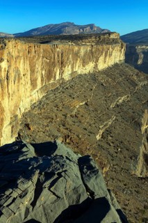 Landscape, Oman, Jabal Shams, Jebel Shams, Canyon, Wadi Ghul, Hajar Mountains, Mountain, Mountain