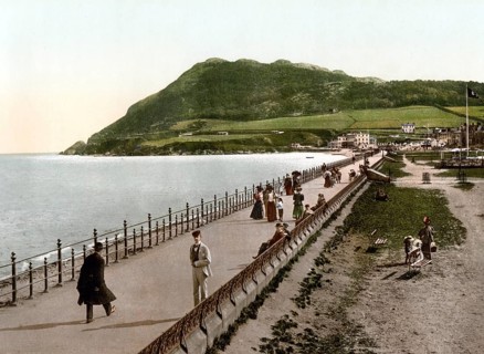 Bray, County Wicklow, Ireland, Historical, digitally restored reproduction from a 19th century