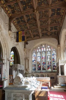 Tomb of Sir Roger Tocotes, fifteenth century chantry chapel, Church of Saint Nicholas, Bromham,