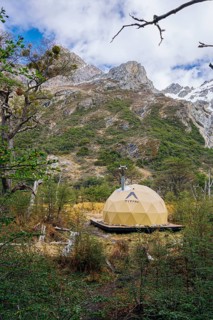 Shelter, Laguna Esmeralda, Provinz Tierra del Fuego, Argentina