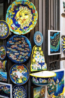 Ceramics and porcelain from Vietri sul Mare, Amalfi Coast, Salerno, Campania, Italy