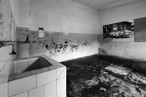 In the crematorium of the camp, former beech forest concentration camp, today a concentration camp