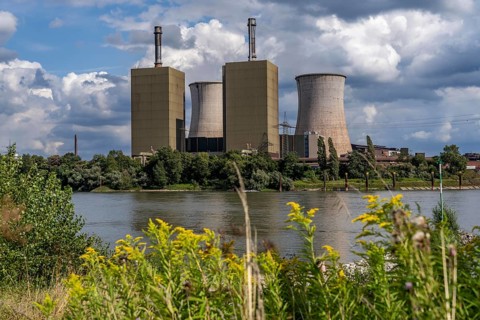 Duisburg-Huckingen gas-fired power station, operated by RWE, on the site of Hüttenwerke Krupp