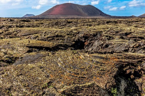 Fire Mountains of Timanfaya National Park, Montanas del Fuego, Lanzarote, Canary Islands, Spain