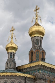 Tower and Cross, Russian Chapel, Mathildenhöhe Darmstadt, UNESCO World Heritage Site, Germany