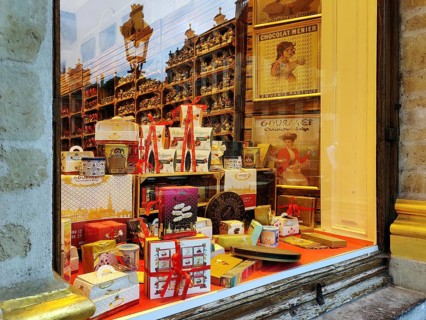 Shop window of a chocolate shop, Brussels, Belgium