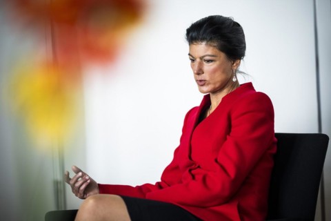 Sahra Wagenknecht is a member of the German Bundestag and founder of the BSW party, pictured here