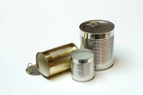Various tin cans, tin cans