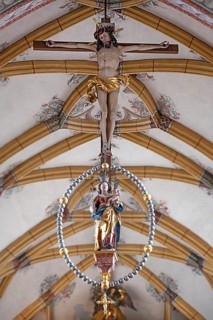 Figures of Mary and Jesus under the Vault, Church of the Assumption of Mary, Late Gothic
