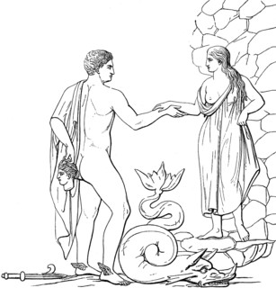 Perseus saving Andromeda, Greek mythology