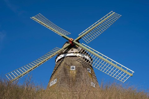 Mill on the Mühlenberg, Holländermühle, Röbel, Müritz, Mecklenburg Lake District, Mecklenburg,