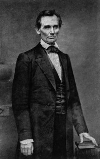 Portrait of Abraham Lincoln from 27 February 1860, the day he gave his famous speech on slavery in