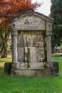 Cemetery Unter den Linden, burial place, old gravestone, memorial stone, Votteler family,