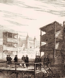 Execution of James Radclyffe, 3rd Earl of Derwentwater on 24 February 1716, From British Battles on