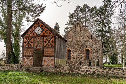The church in Thomsdorf, Uckermärkische Seen nature park Park, Boitzenburger Land, Uckermark