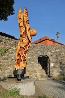 Sculpture (M) eine Antwort by Thomas Thiele 1996, wood sculpture, wood, abstract, wood carving, my,