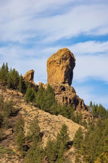 Rural del Nublo nature park Park, Roque Nublo, basalt rock, Gran Canaria, Canary Islands, Spain