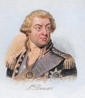 Adam Duncan, 1st Viscount Duncan 1731, 1804, British Admiral. From the book Crabbs Historical