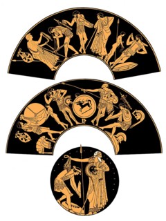 Ancient Greek body armors, Red-figure pottery painting