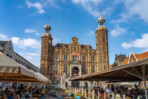 The historic town hall in Venlo, Netherlands