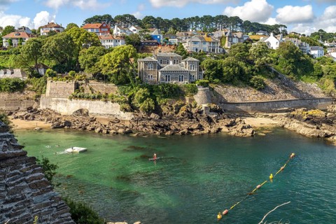 Readymoney Cove in Fowey, Cornwall, England, Great Britain