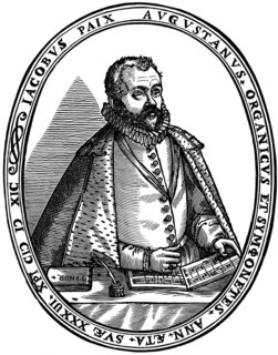 Organist, organ builder and bandmaster Jacobus or Jacob Paix (1556- c. 1623), collector and