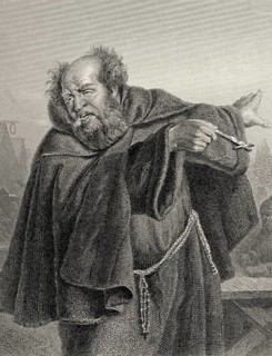 Capuchin monk, character from the drama Wallenstein by Friedrich Schiller, 1759 - 1805