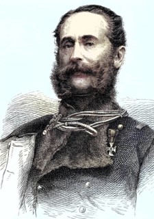 Ludwig Karl Wilhelm Freiherr von Gablenz, 1814-1874, was an Austrian cavalry general, coloured